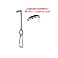 kocher langenbeck retractor 25x6mm stainless steel