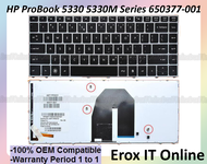 Hp ProBook 5330 5330M Series 650377-001 Laptop Keyboard