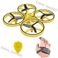 Elaine_liew666 ZF04 RC Drone Mini Infrared Induction Hand Control Drone Altitude Hold 2 Controllers 