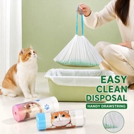Cat Litter Box Bag Disposable Drawstring Liner Heavy Duty 64x40 20pcs 74x45 12pcs Untuk Kucing