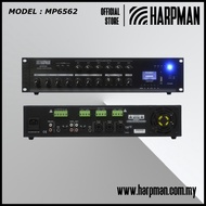 HARPMAN MP6562 620W 6 ZONE 5 MIC INPUTS MIXING AMPLIFIER with USB / BLUETOOTH