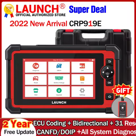 LAUNCH X431 CRP919E CANFD DIOP Full Systems Diagnstic Tools AF DPF IMMO 31 Reset Bidirection Control
