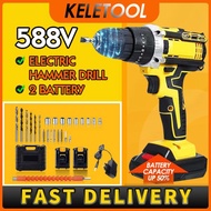 Listrik Cordless Hammer Bor Cas Makita Cordless Bor Baterai Bor Dinding Beton Cas Paket Lengkap Bor 
