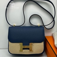 🌈Hermes💙Mini Constance 19💙S4深邃藍金扣🌟99新🌈Epsom皮🌟已Hold🌟