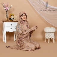 NAFHA - Mukena Terusan Dewasa Nafha Bordir Bunga Sakura