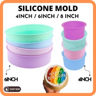 Silicone Mould 4/6/8 inch Round Cake Mold Baking Form Silicone Pan Pastry Cake Round Silicone Cake Moulds