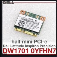 Genuine Dell DW1701 Inspiron Vostro Latitude Laptop Wifi Wireless Half Mini Card 0YFHN7 YFHN7 -Refur