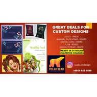 Design Service For Logo/ Banner/ Cards/ Packaging / Business Proposal/ Animation Videos(READY IN 24 
