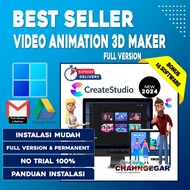 Create Studio Premium Full 3.4.3 - 2024 3D Animation Video Software Maker Storyboard Hand Sketch Vid