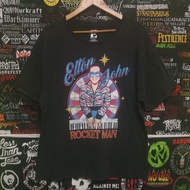 Second-Hand T-Shirt Foreign Band Shirt Singer Elton John-Rocket Man Size Xl.chest 24/Length 30