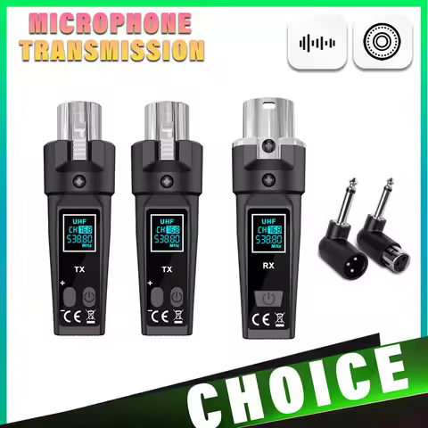 Dynamic Microphone Converted to Wireless Microphone Streaming Live XLR Wireless Microphone System wi