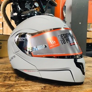 MT Helmet Atom SV Flip Up Fullfaced Helmet Matte Nardo Gray