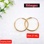 Arena Jewerly Gypsy Gold Earrings Gold PlatedWanita Round Earrings Fashion Accessories Earrings Ring