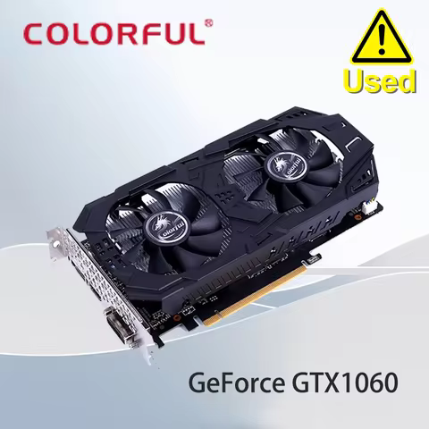 COLORFUL GeForce GTX1060 GDDR5 6GB PCI Express 3.0 16X 1×HDMI 1×DVI 1×DisplayPort