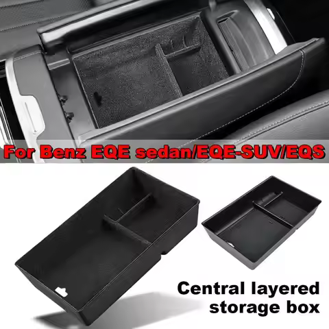 For Mercedes EQE Sedan/EQE-SUV/EQS Car Organizer Box Armrest Storage Center Console Sundries Tray Ac