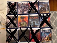 Ps5 games Spiderman 2, Split Fiction, Grand Turismo 7, 浪人崛起, FFXVI, 聖獸之王 已開封