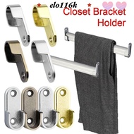 ELOK 2Pcs Rod Holder Hanging Rod 16mm Furniture Hardware U Shape