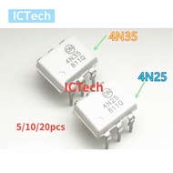 20/10/5Pcs Original 4N25 4N35 Optocoupler 4N25M 4N35M DIP-6 Optocoupler IC New