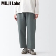 【MUJI 無印良品】MUJI Labo有機棉舒適長褲 XS 煙燻綠 原價$1590元