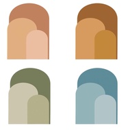 [whfashionkk] Arch Wall Decal Boho Arch Wall Sticker Living Room Headboard Modern Home Wall