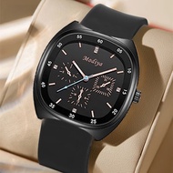 BlessU Women's Korean Quartz Waterproof Watch Square Dial Origal Silicone Strap Elegant Watches