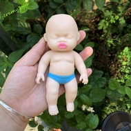 JEREMY Palm Doll, Trumpet Black Palm Reborn Doll Squeezing Doll Toy, Baby Reborn Soft Cute Black Bab