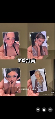 YG 特典卡 blackpink jisoo jennie rose rosie