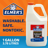 Elmers Liquid School Glue Washable 1 Gallon 3.78 LITRES - Great for Making Slime