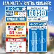 GCASH BILLS PAYMENT LAMINATED OR SINTRA BOARD SIGNAGE