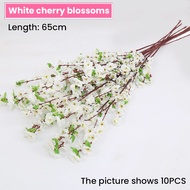 Artificial Flower Cherry Blossom/65CM Simulation Fake Silk Cherry Blossom Branch Peach blossom