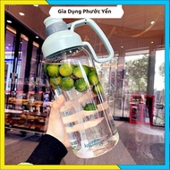 1800ml 1.8L water bottle with convenient handle