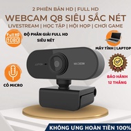 Q8 Laptop Computer Webcam Full HD Quality Sharp Image 30FPS Smooth Video Camera for Livestream, Onli