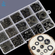 231 Pcs Metric Thread M4 M5 M6 M8 M10  Black Grade 8 Carbon Steel Hex Nut Hexagonal Nut Screw Nut Fl