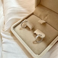 P T 950 Platinum Diamond Flower Earrings