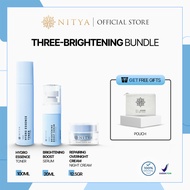 NITYA - 3in1 Bundle Fresh, Boost and Glow In The Night | Hydro Essence Toner I Brightening Boost Ser