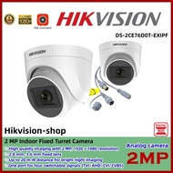 Hot Hikvision 2MP HD Smart IR High quality Turret 2.8mm Lens CCTV Camera Indoor Wired WDR Analog Camera