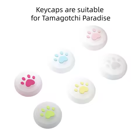 Cute cartoon silicone keycaps for Tamagotchi Paradise