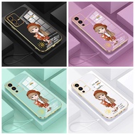 case Vivo Y17S V29 5G S17 Pro Y27 4G Y35+ Y78 5G Y36 4G Y36 5G V17 Pro T1 Pro 5G Straight edge 90 ° creative girl anti-fall mobile phone case