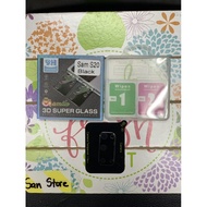 Tempered Glass 3D Camera Protector Samsung S20 Full Black Camera Protector