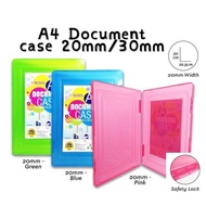 JOO HUAT Niso Document Case A4 Plastic Document Paper File Holder Box School Office | Beg Pemegang D