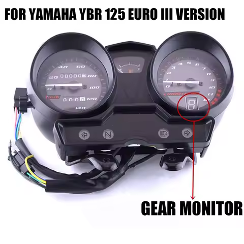 For YAMAHA YBR 125 Euro III version Motorcycle Speedo Meter Gauge Instrument YBR Factor Hornet Odome