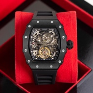 Diofi D7808A Richard Genuine Brand Fully Automatic Mechanical Tourbillon Wormhole Concept Luminous W