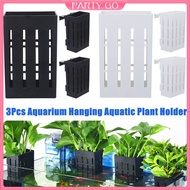 [READY STOCK]  Aquatic Plant Pot Aquarium Hanging Holder Pots Stand Fish Tank Holders