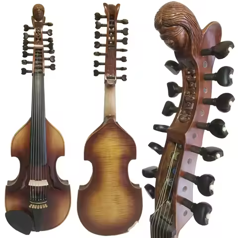 SONG Brand profession Master 7×7 strings 15" Viola d'Amore carved angel neck