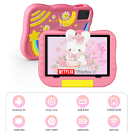 10.1-Inch Android 14 Kids Tablet: 4GB+128GB (1TB Expandable), A523 Octa-Core 2.0GHz, 1280*800 IPS HD