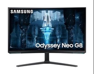 100%全新 🌟香港行貨 門市現貨🌟Samsung - 32" Odyssey Neo G8 Mini-LED 曲面電競顯示器 (240Hz)