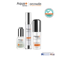 (ส่งฟรี) AquaPlus HYA 8D PLUS Revitalizing Skindrops 20 ml. & Bright-Up Daily Moisturizer 30 ml. & R