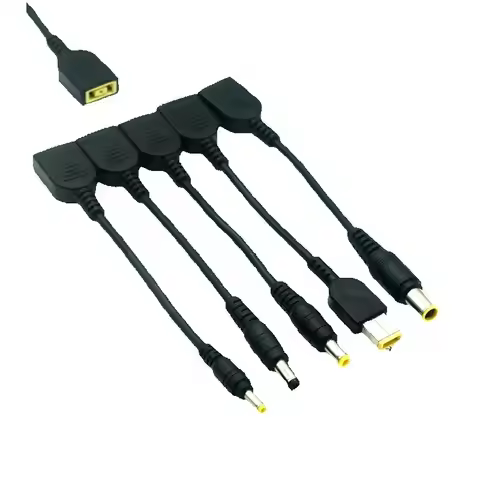 DC Square USB Plug Female To 7.9x5.5mm 4.0 Male Power Adapter Converter Connector Cable Cord For Len