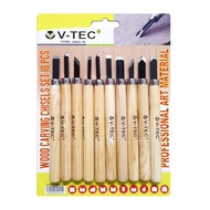 Wood Carving Tools Set isi10/ Lino Cut Tools / Cukil Kayu / Pahat Ukir