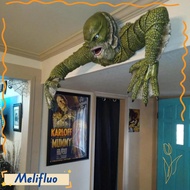 MELIFLUO Creature from the Black Lagoon Grave, Figure Model Halloween Creation,  Resin Home Decor Cr